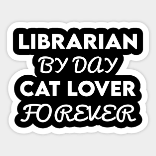 librarian cat Sticker